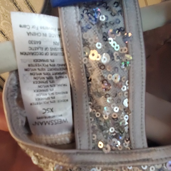 HOST PICK Little Girls Blue & Silver Dance Costume - Picture 8 of 8